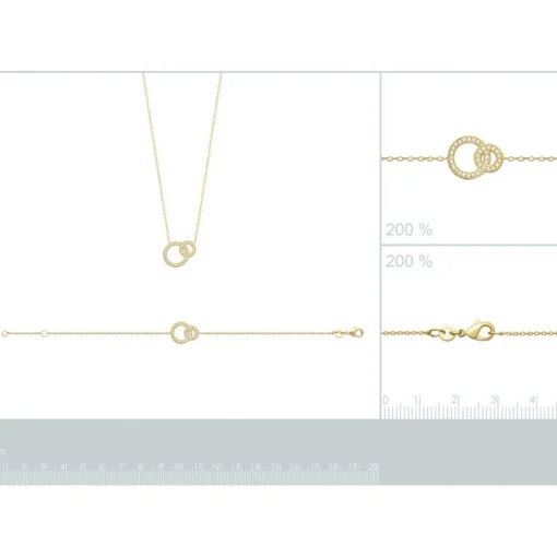 Bracelet fantaisie maille forçat plaqué or Maison de la Bijouterie UW33V3ZV