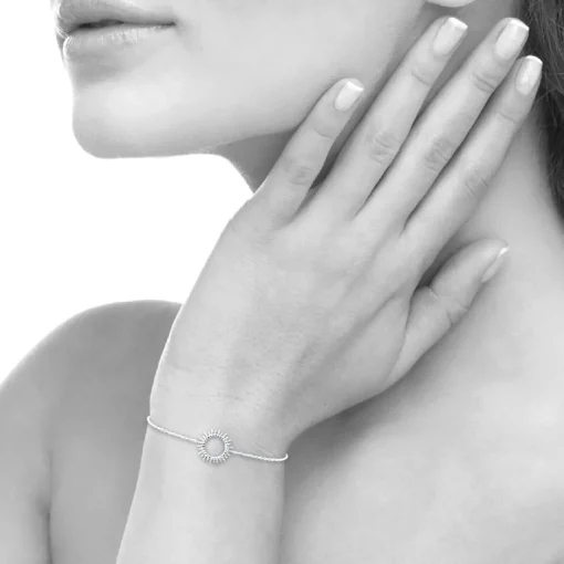 Bracelet fantasie soleil Femme Argent Maison de la Bijouterie WYZ60YZV