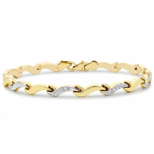 Bracelet Femme Stella 2-26-8162 Or Jaune et Blanc