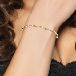 Bracelet Femme Angèle M - B2377-DORE Acier Doré