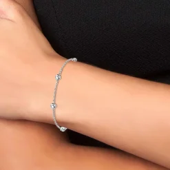 Bracelet Femme Angèle M B2371-ARGENT - Acier Argent