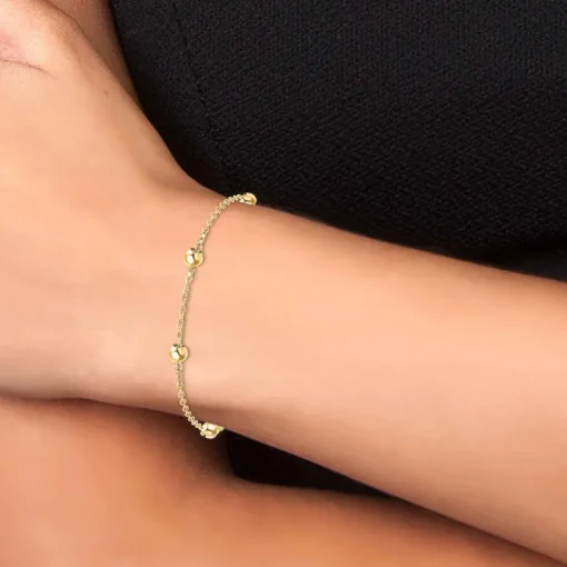 Bracelet Femme Angèle M B2371-DORE - Acier Doré
