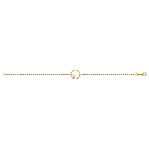 Bracelet femme anneau oz plaqué or Maison de la Bijouterie UW404WZV