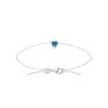 Bracelet femme argent cœur bleu Maison de la Bijouterie VW3UVWZV