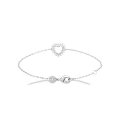 Bracelet femme argent cœur fantaisie Maison de la Bijouterie VW3U63ZV