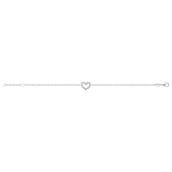 Bracelet femme argent cœur oxyde de zirconium Maison de la Bijouterie VW36Y4ZV