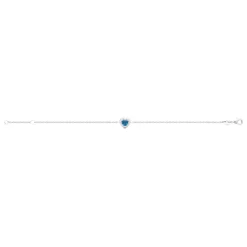 Bracelet femme argent cœur bleu Maison de la Bijouterie VW3UVWZV