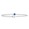 Bracelet femme argent fantaisie pierre bleue Maison de la Bijouterie VW3U4ZZV