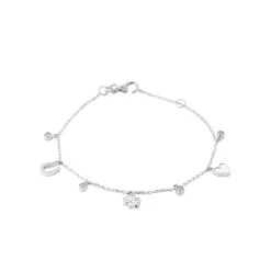 Bracelet femme argent fantaisie portes-bonheur Maison de la Bijouterie VW3UZUZV