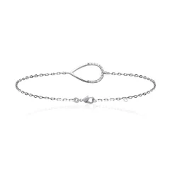 Bracelet femme argent goutte oxyde de zirconium Maison de la Bijouterie VW30YVZV