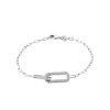 Bracelet femme argent maillons rectangulaires Maison de la Bijouterie VW350WZV