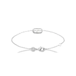 Bracelet femme argent maillon ovale oxydes Maison de la Bijouterie VW3V63ZV