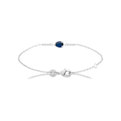 Bracelet femme argent oxyde de zirconium bleue Maison de la Bijouterie VW3UWVZV