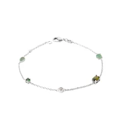 Bracelet femme argent oxydes vertes Maison de la Bijouterie VW3V4ZZV