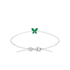 Bracelet femme argent oxydes vertes Maison de la Bijouterie VW3VV4ZV