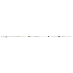 Bracelet femme argent oxydes vertes Maison de la Bijouterie VW3V4ZZV