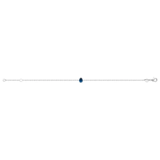Bracelet femme argent oxyde de zirconium bleue Maison de la Bijouterie VW3UW5ZV