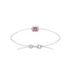 Bracelet femme argent pierre rose Maison de la Bijouterie VW3W05ZV