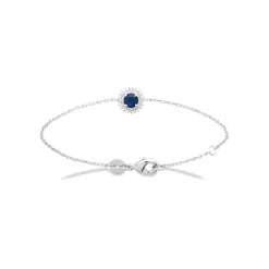 Bracelet femme argent pierre bleue Maison de la Bijouterie VW3UVZZV