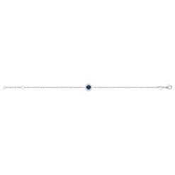 Bracelet femme argent pierre bleue nuit Maison de la Bijouterie VW3UW0ZV