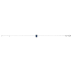 Bracelet femme argent pierre bleue Maison de la Bijouterie VW3UVZZV