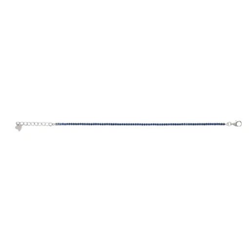 Bracelet femme argent pierres bleues Maison de la Bijouterie VW300UZV
