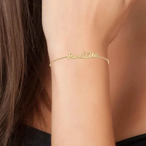 Bracelet Femme Athème - B2694-DORE-POURLAVIE Acier Doré