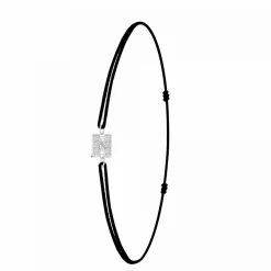 Bracelet Femme Athème - BS082-SB049-N Tissu Argent
