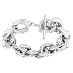 Bracelet Femme Calvin Klein Bijoux Statement Links Sculptural - 35000653 Acier Argent