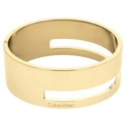Bracelet Femme Calvin Klein Bijoux Geometric Essentials Sculptural - 35000673 Acier Doré