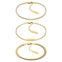Bracelet Femme Calvin Klein Bijoux Ck Trio - 35000797 Acier Doré