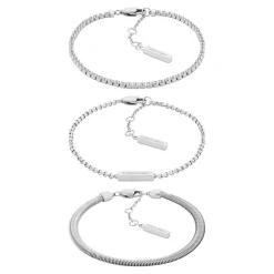 Bracelet Femme Calvin Klein Bijoux Ck Trio - 35000796 Acier Argent