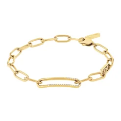Bracelet Femme Calvin Klein Asymmetrical Elegance - 35000543 Acier Doré