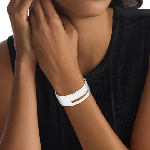 Bracelet Femme Calvin Klein Bijoux Geometric Essentials Sculptural - 35000674 Acier Argent