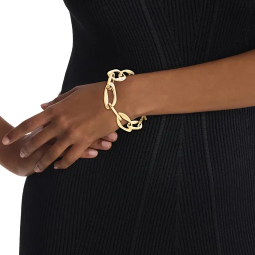 Bracelet Femme Calvin Klein Bijoux Harmonious Connection Sculptural - 35000686 Acier Doré