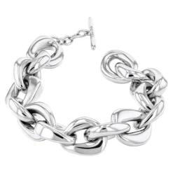 Bracelet Femme Calvin Klein Bijoux Statement Links Sculptural - 35000653 Acier Argent