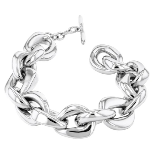 Bracelet Femme Calvin Klein Bijoux Statement Links Sculptural - 35000653 Acier Argent