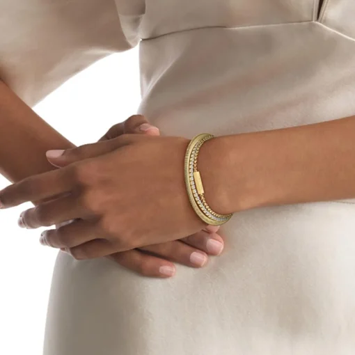 Bracelet Femme Calvin Klein Bijoux Ck Trio - 35000797 Acier Doré