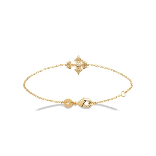 Bracelet femme croix plaqué or Maison de la Bijouterie UW3VW4ZV