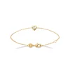 Bracelet femme cœur oxyde zirconium plaqué or Maison de la Bijouterie UWZZV0ZV