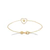Bracelet femme cœur oxyde plaqué or Maison de la Bijouterie UW3U60ZV