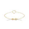 Bracelet femme cœur oxyde plaqué or Maison de la Bijouterie UW3U6YZV