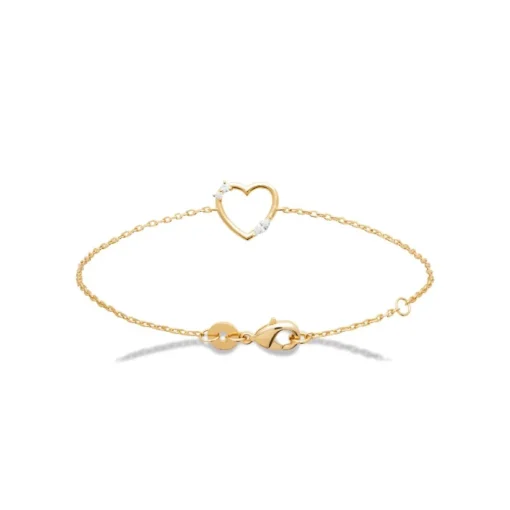 Bracelet femme cœur oxyde plaqué or Maison de la Bijouterie UW3U6YZV