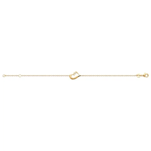 Bracelet femme cœur plaqué or Maison de la Bijouterie UWZZ6WZV