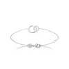 Bracelet femme double anneau oxyde de zirconium Maison de la Bijouterie VW3U3YZV