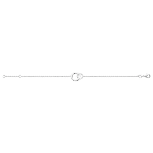 Bracelet femme double anneau oxyde de zirconium Maison de la Bijouterie VW3U3YZV