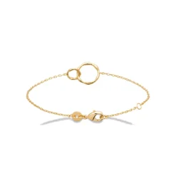Bracelet femme double rond plaqué or Maison de la Bijouterie UYZUY3ZV
