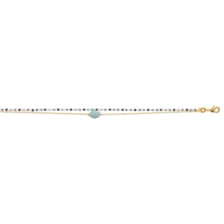 Bracelet femme fantaisie amazonite plaqué or Maison de la Bijouterie UW3Y4ZZV
