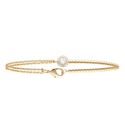 Bracelet femme fantaisie oxyde de zirconium plaqué or Maison de la Bijouterie UW3U3UZV