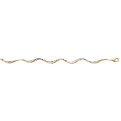 Bracelet femme fantaisie oxydes de zirconium plaqué or Maison de la Bijouterie YU006YZV